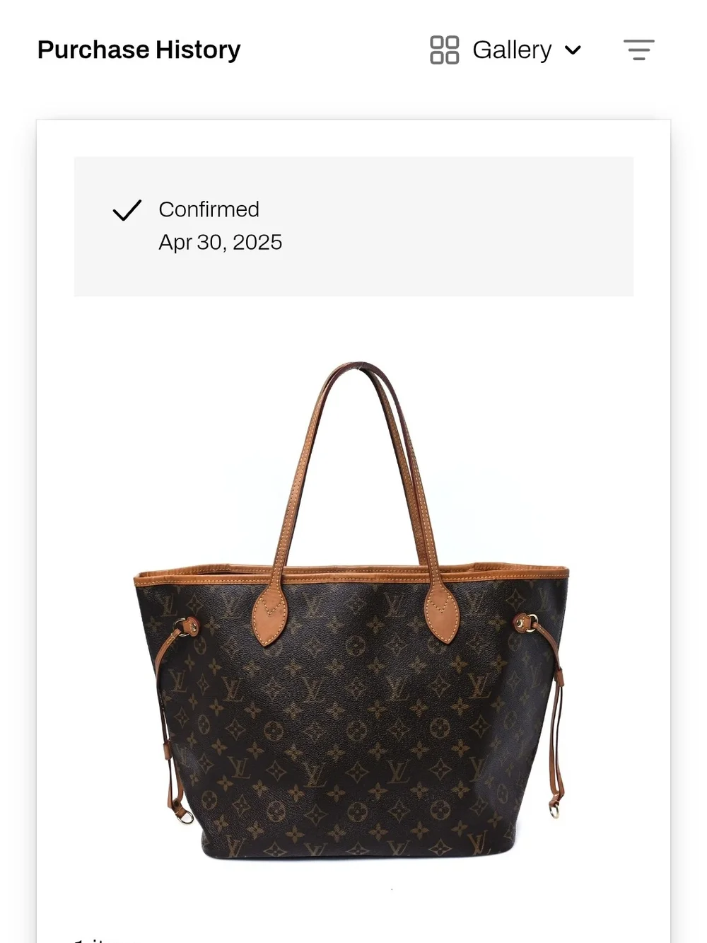 Louis Vuitton Monogram Canvas Tote with Natural Trim